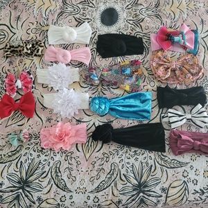 Lot of small shop baby headwraps